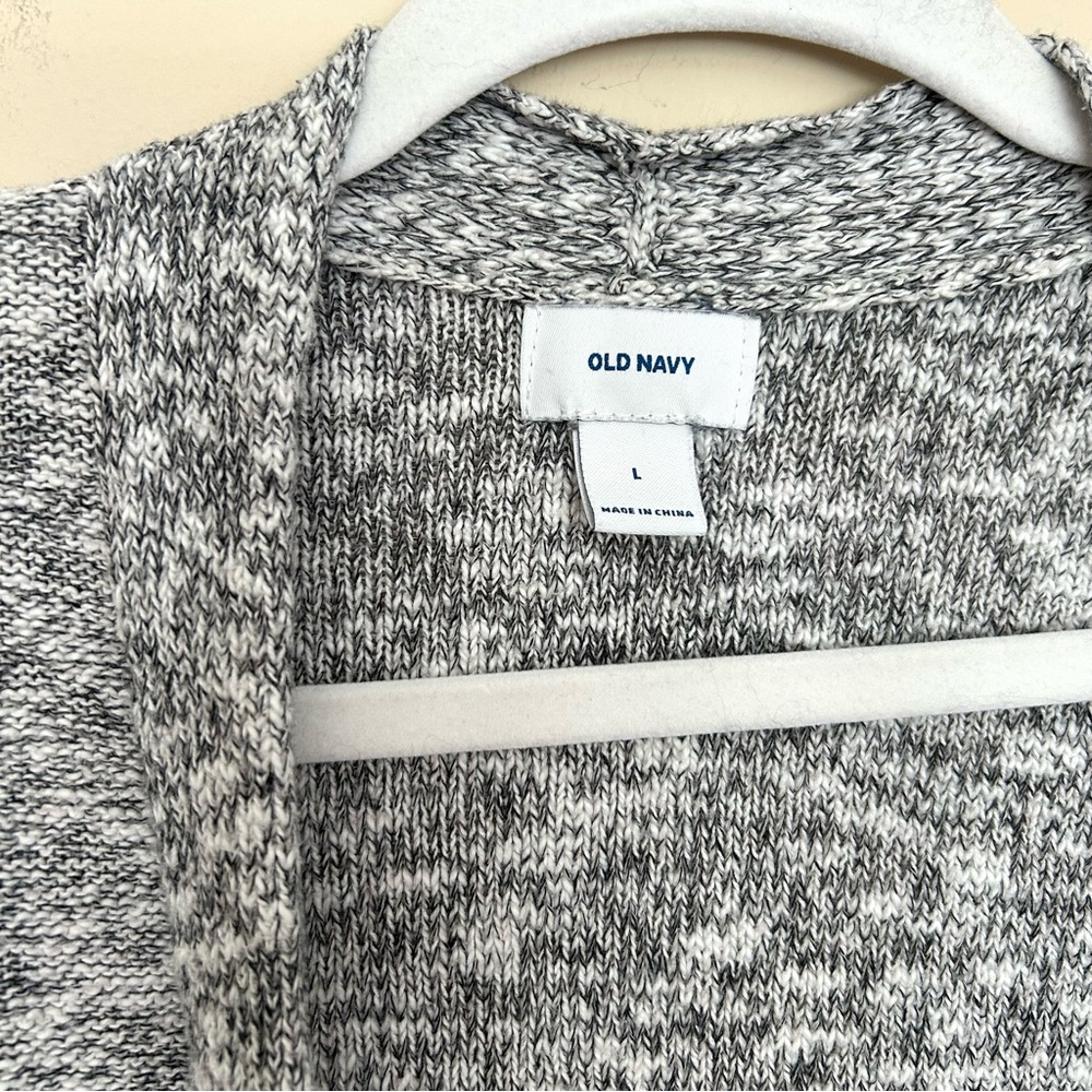Old Navy Women’s Gray Marled Knit Open Cardigan - Picture 3 of 9